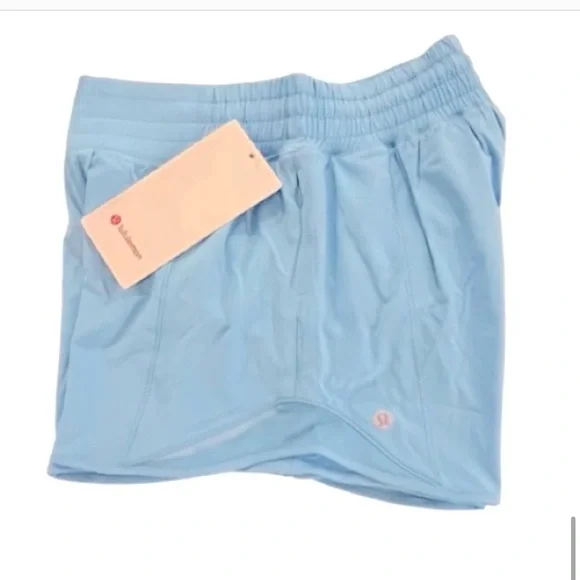 NWT- Lululemon Hotty Hot High-Rise Lined Short 4" Kayak Blue - Picture 5 of 12